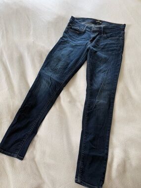 Express Women's Dark Blue Mid-Rise Jeggings